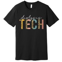 leopard Dialysis Tech Dialysis Technician Appreciation Premium T-Shirt