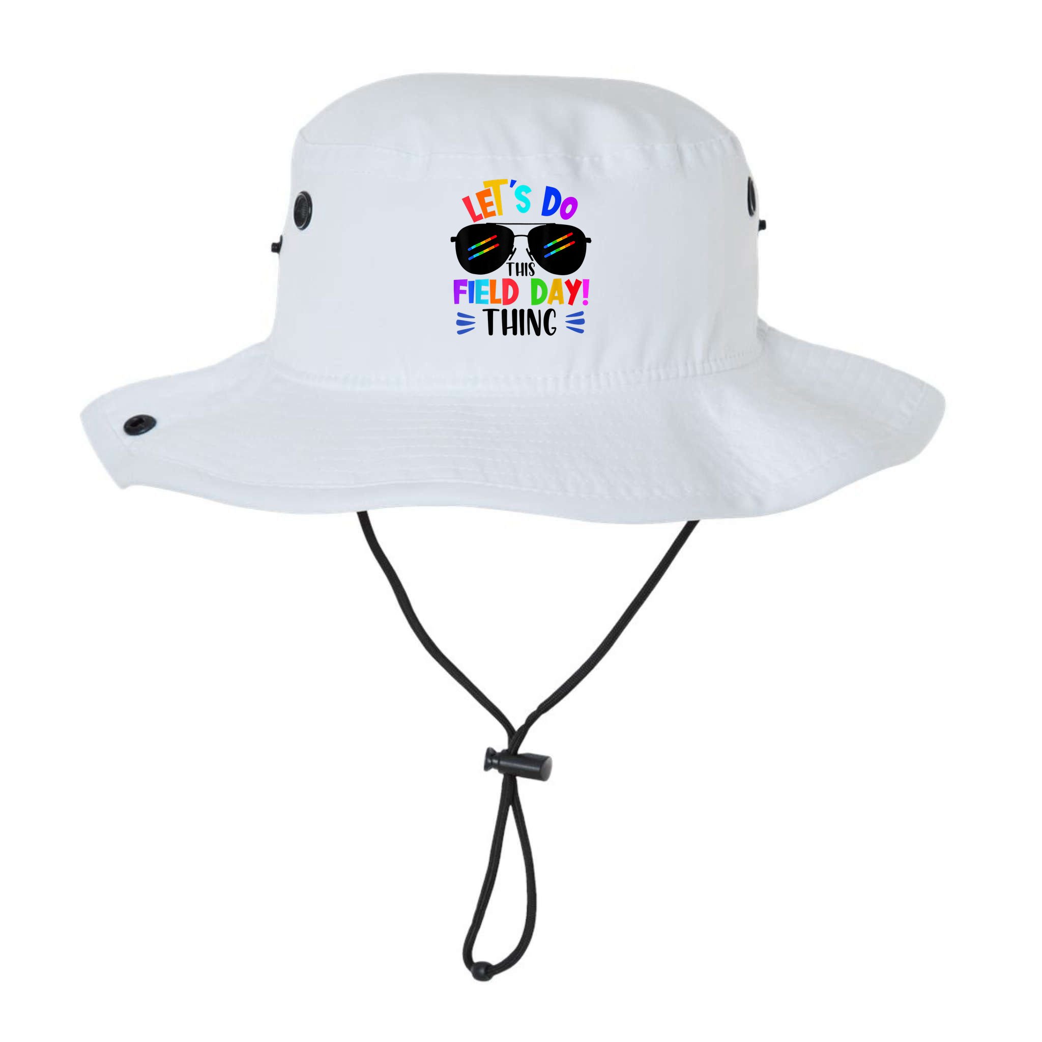 Lets Do This Field Day Thing Colors Quote Sunglasses Bucket Hat