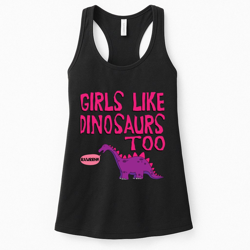 Like Dinosaurs Too Cute Womens Tank Top