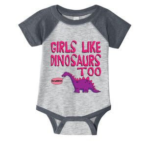 Like Dinosaurs Too Cute Infant Baby Jersey Bodysuit