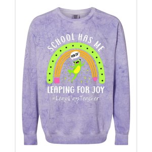 Leap Day Teacher Teaching Feb February 29th Educator Colorblast Crewneck Sweatshirt