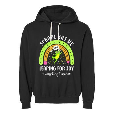 Leap Day Teacher Teaching Feb February 29th Educator Garment-Dyed Fleece Hoodie