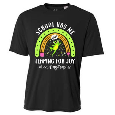 Leap Day Teacher Teaching Feb February 29th Educator Cooling Performance Crew T-Shirt