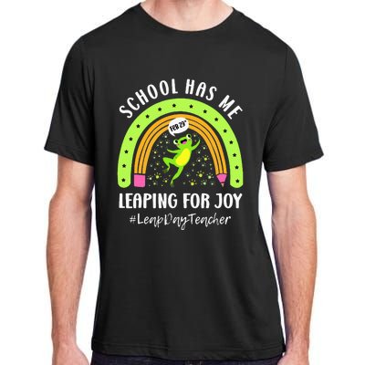 Leap Day Teacher Teaching Feb February 29th Educator Adult ChromaSoft Performance T-Shirt