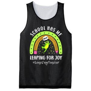 Leap Day Teacher Teaching Feb February 29th Educator Mesh Reversible Basketball Jersey Tank