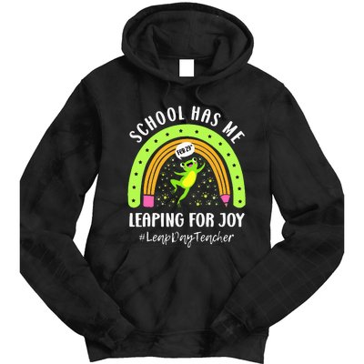 Leap Day Teacher Teaching Feb February 29th Educator Tie Dye Hoodie