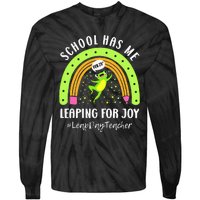 Leap Day Teacher Teaching Feb February 29th Educator Tie-Dye Long Sleeve Shirt