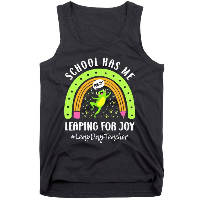 Leap Day Teacher Teaching Feb February 29th Educator Tank Top