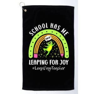 Leap Day Teacher Teaching Feb February 29th Educator Platinum Collection Golf Towel