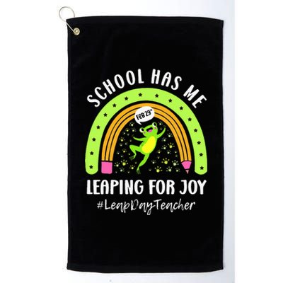 Leap Day Teacher Teaching Feb February 29th Educator Platinum Collection Golf Towel