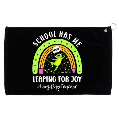 Leap Day Teacher Teaching Feb February 29th Educator Grommeted Golf Towel