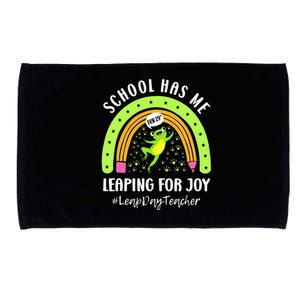 Leap Day Teacher Teaching Feb February 29th Educator Microfiber Hand Towel