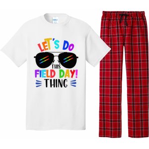 Lets Do This Field Day Thing Colors Quote Sunglasses Pajama Set