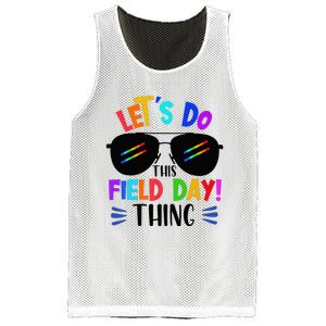 Lets Do This Field Day Thing Colors Quote Sunglasses Mesh Reversible Basketball Jersey Tank