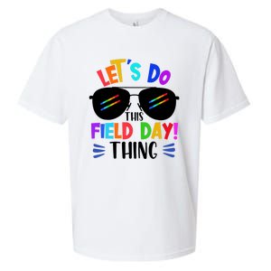 Lets Do This Field Day Thing Colors Quote Sunglasses Sueded Cloud Jersey T-Shirt