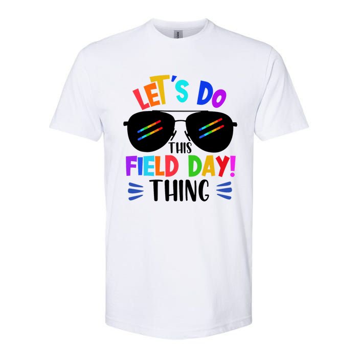 Lets Do This Field Day Thing Colors Quote Sunglasses Softstyle CVC T-Shirt