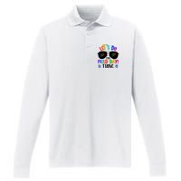 Lets Do This Field Day Thing Colors Quote Sunglasses Performance Long Sleeve Polo