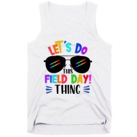 Lets Do This Field Day Thing Colors Quote Sunglasses Tank Top