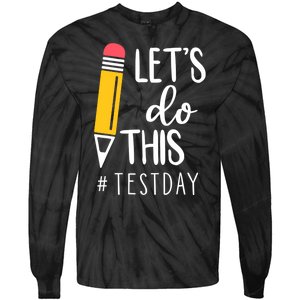 Let's Do This Test Day Pencil Tie-Dye Long Sleeve Shirt