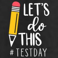 Let's Do This Test Day Pencil Golf Towel