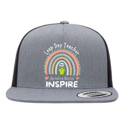 Leap Day Teacher Teaching Feb February 29th Educator Flat Bill Trucker Hat