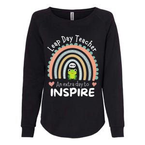 Leap Day Teacher Teaching Feb February 29th Educator Womens California Wash Sweatshirt