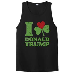 Love Donald Trump Saint Patricks Day Gift PosiCharge Competitor Tank