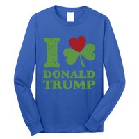 Love Donald Trump Saint Patricks Day Gift Long Sleeve Shirt