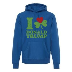 Love Donald Trump Saint Patricks Day Gift Premium Hoodie