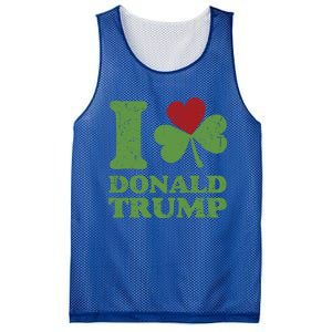 Love Donald Trump Saint Patricks Day Gift Mesh Reversible Basketball Jersey Tank