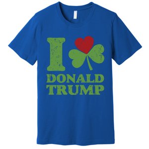 Love Donald Trump Saint Patricks Day Gift Premium T-Shirt