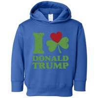 Love Donald Trump Saint Patricks Day Gift Toddler Hoodie