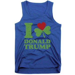 Love Donald Trump Saint Patricks Day Gift Tank Top