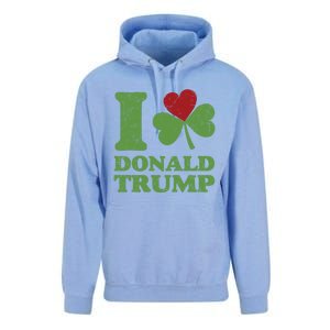 Love Donald Trump Saint Patricks Day Gift Unisex Surf Hoodie