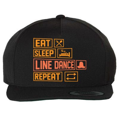 Line Dancing T Wool Snapback Cap