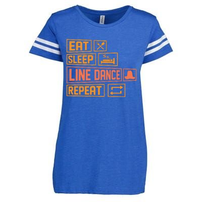 Line Dancing T Enza Ladies Jersey Football T-Shirt