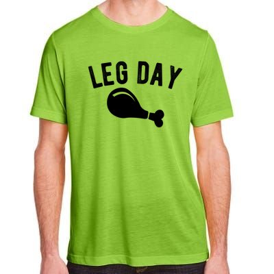 Leg Day Turkey Leg Thanksgiving Drumstick Body Building Meme Gift Adult ChromaSoft Performance T-Shirt