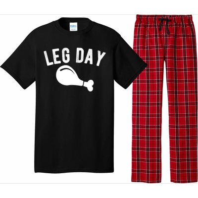 Leg Day Turkey Leg Thanksgiving Drumstick Body Building Meme Gift Pajama Set