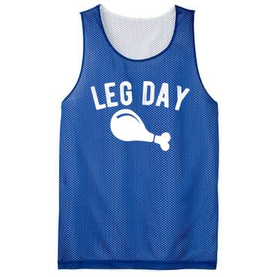 Leg Day Turkey Leg Thanksgiving Drumstick Body Building Meme Gift Mesh Reversible Basketball Jersey Tank