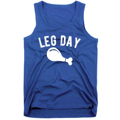 Leg Day Turkey Leg Thanksgiving Drumstick Body Building Meme Gift Tank Top