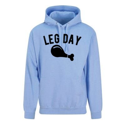 Leg Day Turkey Leg Thanksgiving Drumstick Body Building Meme Gift Unisex Surf Hoodie