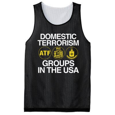 Limited Domestic Terrorism Atf Irs Cia Groups In The Usa Mesh Reversible Basketball Jersey Tank