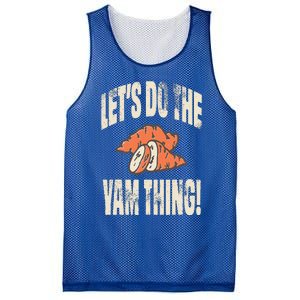 Let's Do the Yam thing Thanksgiving Funny Family Costume Mesh Reversible Basketball Jersey Tank