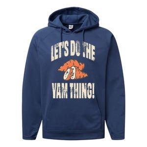 Let's Do the Yam thing Thanksgiving Funny Family Costume Performance Fleece Hoodie