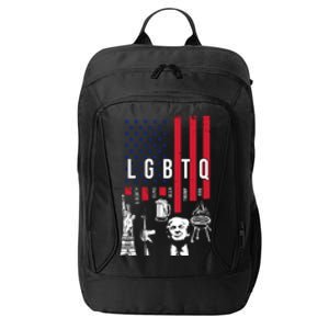 LGBTQ Donald Trump American Flag City Backpack