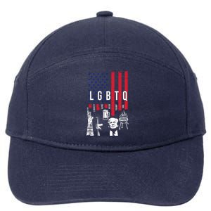 LGBTQ Donald Trump American Flag 7-Panel Snapback Hat