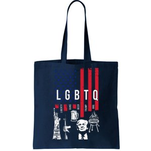 LGBTQ Donald Trump American Flag Tote Bag