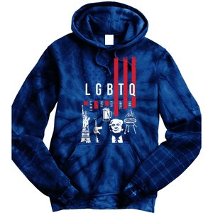 LGBTQ Donald Trump American Flag Tie Dye Hoodie