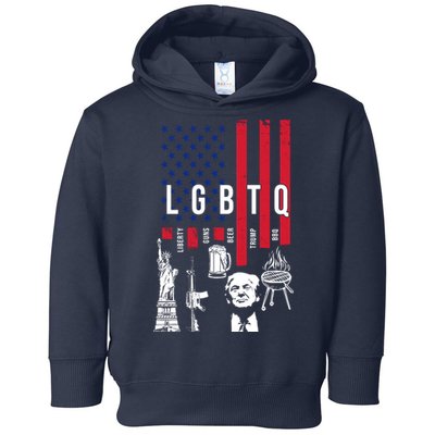 LGBTQ Donald Trump American Flag Toddler Hoodie