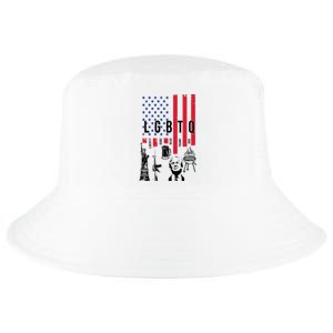 LGBTQ Donald Trump American Flag Cool Comfort Performance Bucket Hat